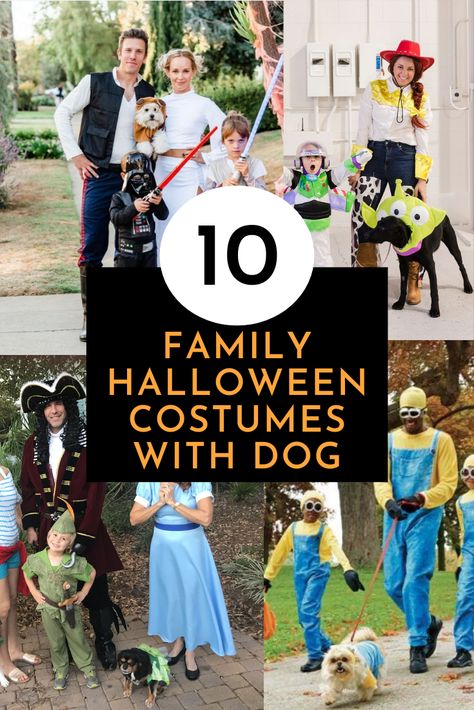 Get 10 super easy and fun family Halloween costume ideas you can choose for Halloween 2021 that incorporate a fun costume for your dog too. Two Dogs Costumes, Harry Potter Family Costumes With Dog, Cool Dog Costumes, Cousin It Dog Costume, Puppy And Me Halloween Costumes, Halloween Costumes With 2 Dogs, Cute Halloween Costumes With Your Dog, Family Of 3 And A Dog Halloween Costumes, Halloween Costumes 2 People 2 Dogs