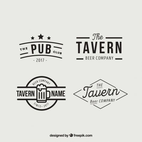 Brewery Logo Design, Pub Logo, Whiskey Logo, Bottle Logo, Brewery Design, Beautiful Logos Design, Food Logo Design, Beer Logo, Bar Logo