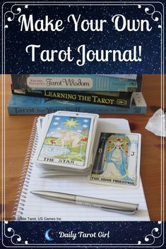 Learning Tarot Cards Journal, Tarot Journal Prompts, Psychic Journal, Tarot Planner, Tarot Journaling, Tarot Cards Reading, Tarot Business, Tarot Guidebook, Learning Tarot