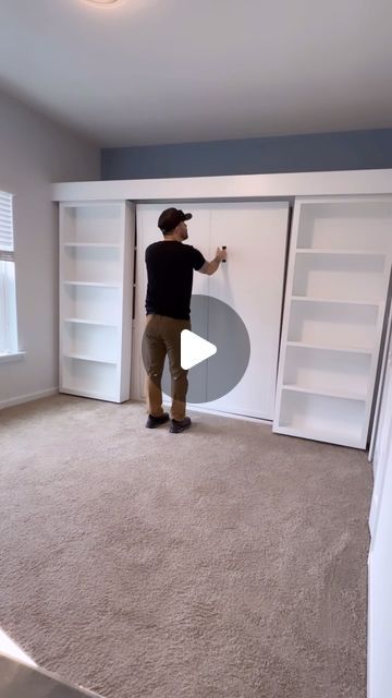 214K likes, 2,822 comments - nickscustomwoodworks on December 10, 2023: "Murphy bed bookcase installed!! This was an especially fun project because it was my last install of the year!! . . #diy #diymurphybed #...". New Beds Design, Diy Murphy Bed Bookcase, Diy Murphy Bed Built In, Murphy Bed Ideas Guest Rooms Queen Size, Diy Murphy Bed Cabinet Plans, Room Small Ideas Bedrooms, Murphy Bed Front Ideas, Murphy Bed Makeover, Bed Closet Ideas