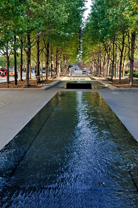 Reflective Pool, Battery Park City, Fountain City, Water Architecture, Pool Water Features, Urban Landscape Design, Battery Park, Desain Lanskap, Reflecting Pool