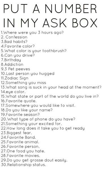 give me a number Question Game, Chat Board, 20 Questions, Speed Dating, Ice Breakers, Smash Book, Interesting Questions, Questions To Ask, Getting To Know You