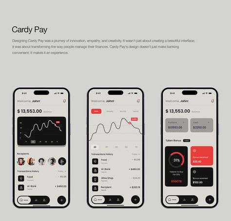 Banking Mobile App | Fintech | eBanking :: Behance Budget Planner App, Fintech Mobile App, Saving App, Design Thinking Process, 달력 디자인, Desain Ui, Data Visualization Design, Mobile App Design Inspiration, Finance App