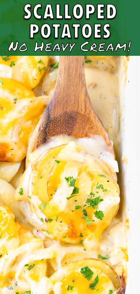 Easter Side Dish, Homemade Scalloped Potatoes, Easter Side Dishes Recipes, Scalloped Potatoes Recipe, Creamy Cheese Sauce, Healthy Potatoes, Easter Side Dishes, Easter Lunch, Gluten Free Sides Dishes