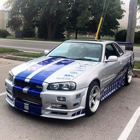 Missing Brian 🤧 Brians Nissan Skyline, Brian Skyline, Gtr Nismo, R34 Skyline, Gtr Car, Skyline Gtr R34, R34 Gtr, Мотоциклы Cafe Racers, Mobil Drift