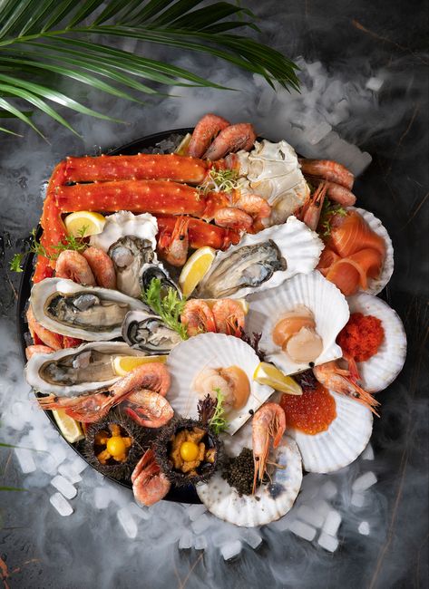 #menu #designmenu #foodphotography #foodstyling #mussels #foodphoto #Foodphotos #seafood #shrimps #oysters Seafood Photography Restaurants, Fresh Seafood Platter, Seafood Aesthetic, Seafood Photography, Tongyeong, Inspo Collage, Resort Photos, Seafood Cocktail, Seafood Buffet