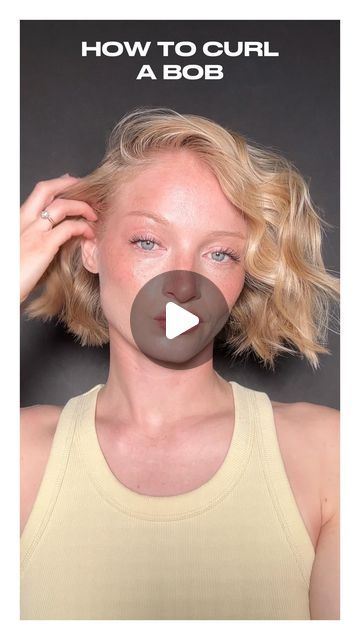 Ash Walker on Instagram: "How to curl your Bob! You have been asking how I curl my Bob and this is my fave way to do it 🤩" Curling Short Layered Hair, Curling Bob Hair Tutorials, How To Curl A Short Bob, How To Curl Bob Haircut, Bob Styling Tutorial, How To Curl A Bob Haircut, How To Curl A Bob, Wavy Bob Tutorial, Curling Short Hair Tutorial