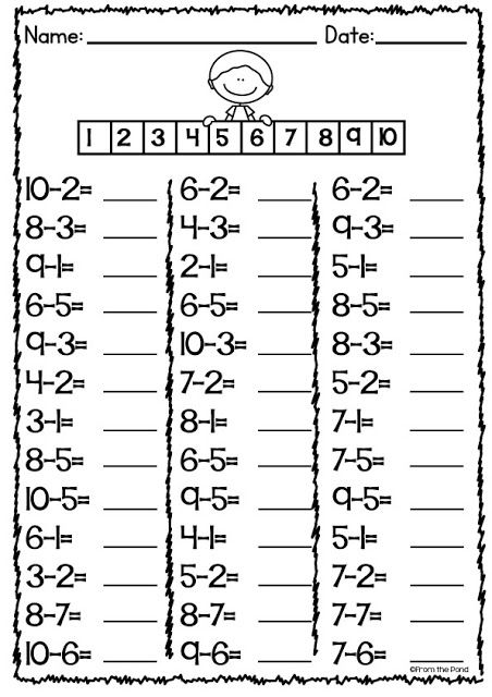 Basic Subtraction Worksheets, Year 1 Maths Worksheets, Oppgaver For Barn, Kertas Kerja Prasekolah, Worksheets For Grade 1, Basic Subtraction, Year 1 Maths, Math Subtraction, Subtraction Activities