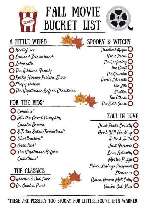 Movie Bucket List, Bucket List Movie, Halloween Movies To Watch, The Fall Movie, Fall Movie, Freetime Activities, List Of Movies, Herbst Bucket List, Halloween Movie Night