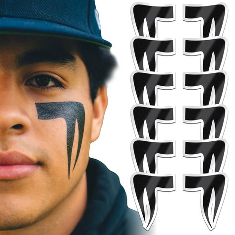 PRICES MAY VARY. MESS FREE EYE BLACK - Unlike traditional eye black grease pens, sticks, and paint, these temporary tattoos always come out perfectly uniform without any mess, drips, stains, or clogged pores. We offer 5 ultra-cool styles: Cross, Viper, Phantom, Phoenix, or Mystery Pack - Random Styles. SKIN SAFE - Adults and children can trust BLSTK Athletics as a premier Made in the USA temporary tattoo manufacturer. Caution: do not apply to sensitive or irritated skin, directly to the eyes or Eye Black Baseball, Sports Eye Black, Eye Painting, Black Accessories, Clogged Pores, Baseball Softball, Lacrosse, Temporary Tattoos, Eye Black