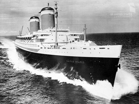 Crystal Cruises plans to resurrect what was once America's largest, speediest, and most glamorous passenger ship. Ss United States, Biggest Cruise Ship, Crystal Cruises, Ship Breaking, Cruise Planning, Merchant Marine, Ocean Liner, Southampton, Cruise Ship