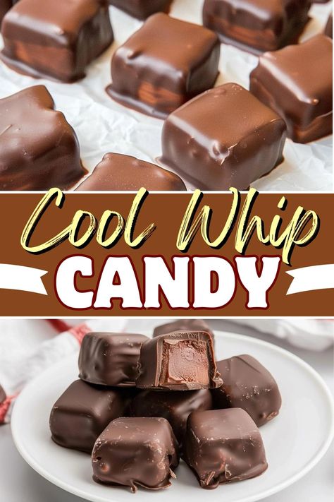 This Cool Whip candy is a tasty 3 Musketeers copycat! With only 3 ingredients, you can recreate the classic right at home. 3 Ingredient Cool Whip Candy, Canned Raspberry Recipes, Cool Whip Candy 3 Musketeers, Best Candy Recipes, Homemade Candy Bar Recipes, Molded Chocolate Candy, Easy Cool Whip Candy, Nut Candy Recipes, Cool Baking Recipes