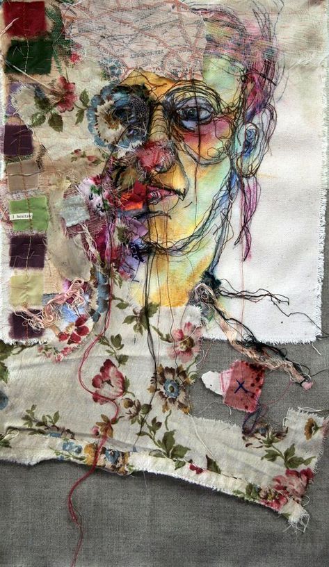 Art Fibres Textiles, Textiles Sketchbook, A Level Textiles, L'art Du Portrait, Art Du Collage, Textil Design, Creative Textiles, Textile Fiber Art, Arte Inspo