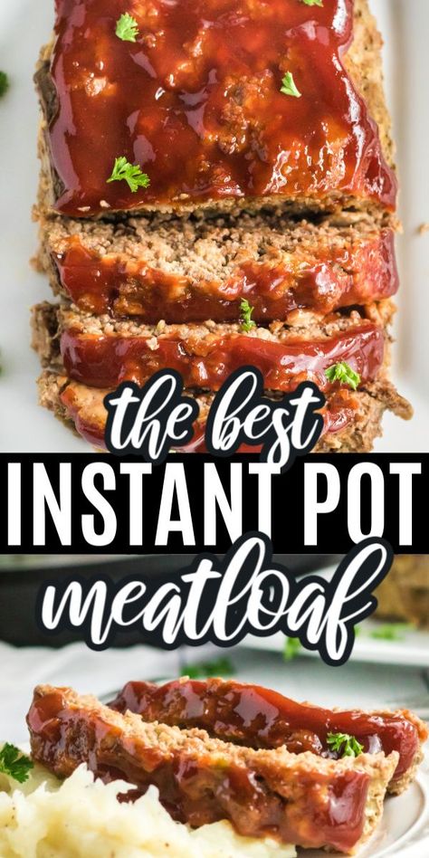 Instant Pot Meatloaf, Instant Pot Dinner, Beef Recipe Instant Pot, Healthy Instant Pot Recipes, Instant Pot Recipes Chicken, Meatloaf Recipe, Grandmas Recipes, Instant Recipes, Instant Pot Dinner Recipes