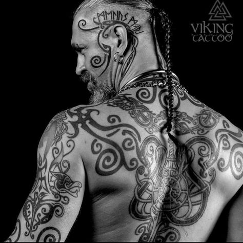 Viking Dragon Tattoo, Viking Tattoos For Men, Traditional Viking Tattoos, Collar Tattoo, Norse Mythology Tattoo, Behind Ear Tattoos, Rune Tattoo, Celtic Tattoo, Warrior Tattoos