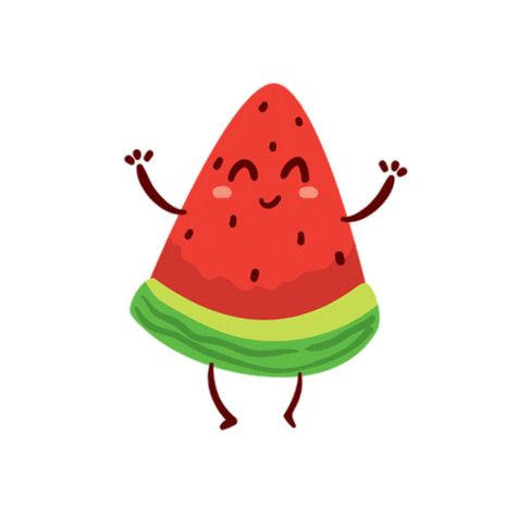 Fruits Animation, Melon Cartoon, Watermelon Animation, Anime Eating Food Gif, Watermelon Meme, Watermelon Images, Yalda Night, Rubber Ducky, Cute Food