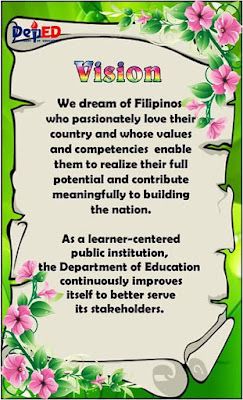 Deped Mission Vision Core Values Design, Mission And Vision Design, Deped Vision, Deped Mission, Classroom Bulletin Boards High School, Birthday Sister Quotes, Classroom Rules Printable, Teacher Fun Files, Classroom Bulletin Boards Elementary