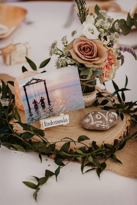 Travel Inspired Wedding Centerpieces, Travel Theme Wedding Table Decor, Travel Wedding Decorations, Dusky Pink And Sage Green Wedding, Travel Themed Wedding Tables, Travel Inspired Wedding Decoration, Travel Table Decor, Travel Aesthetic Wedding, Travel Wedding Centerpieces