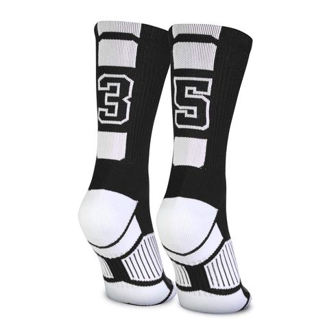 PRICES MAY VARY. CUSTOM TEAM NUMBER! Wear your player number with pride with these high quality performance socks! Our team socks not only look amazing, but are super comfortable and durable too. Choose from our wide variety of vibrant colors, and rock your team number the next time you step onto the basketball court or football field! Perfect for everyday use at home or during the big gam, our black number socks are a huge hit with football, soccer, basketball, lacrosse, hockey, and volleyball Team Socks, Athletic Performance, Athletic Socks, Lacrosse, Crew Socks, Soccer, Socks, Black, Design