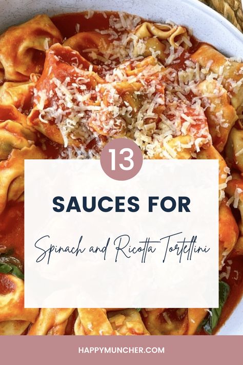 Ricotta Spinach Ravioli Sauces, Spinach And Ricotta Agnolotti Sauce, Sauce For Spinach Tortellini, Spinach Feta Ravioli, Spinach Tortellini Sauce, Spinach Ricotta Ravioli Recipe, Spinach And Ricotta Ravioli Recipes, Ravioli Sauce Recipe Easy, Spinach Ricotta Ravioli Sauces