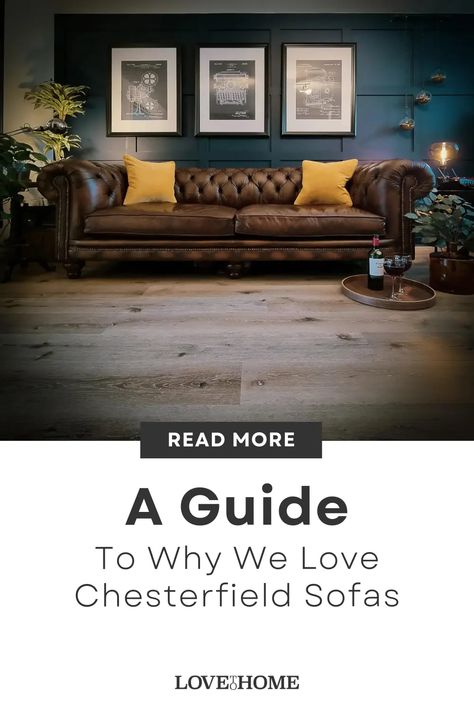 A Guide to Why We Love Chesterfield Sofas Button Sofa Design, Chestfield Sofa Living Rooms, Chesterfield Sofa Living Room Ideas, Brown Chesterfield Sofa, Mens Apartment Decor, Chesterfield Sofa Living Room, Chesterfield Couch, Green Sofa Living Room, Snug Room