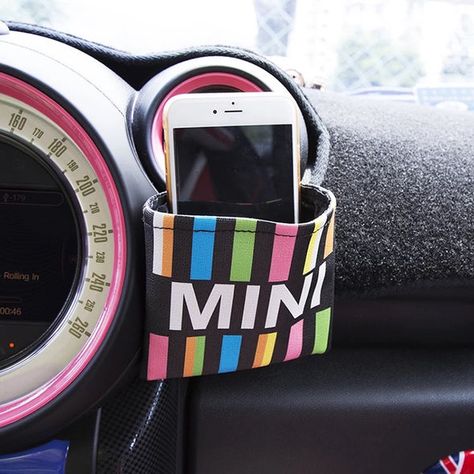 Mini Cooper Countryman Accessories, Mini Countryman Accessories, Mini Cooper Steering Wheel, Mini Cooper Tuning, Mini Cooper Interior, Mini Cooper Accessories, Rainbow Car, Mini Cooper Clubman, Sunglasses Pouch