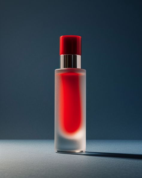 Sleek Product Photography of Hair Serum Sleek Product Photography, Glass Product Photography, Rosé Phone, Inspirational Digital Art, Product Photography Studio, Photography Movies, Plain Background, Glass Packaging, Studio Photography Lighting