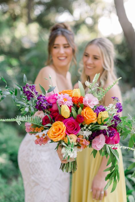 Bright Wedding Bouquet, Colorful Bridal Bouquet, Wedding Bouquet Ideas, Colorful Wedding Bouquet, Bright Wedding Colors, Bright Wedding Flowers, Vibrant Wedding, Orange Wedding Flowers, Colorful Wedding Flowers