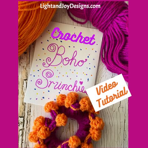 Scarf Cuff, Decorative Crochet, Crochet Scrunchie, Hair Crochet, Shawl Pin, Subscribe To My Youtube Channel, Easy Stitch, Sport Weight Yarn, Shawl Pins