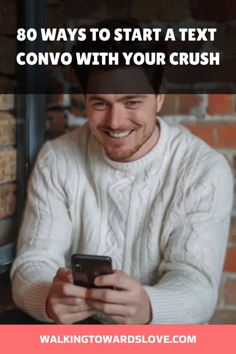 Discover effective ways to start a text convo with your crush that will catch their attention and keep the conversation flowing smoothly. Whether you're looking for ways to initiate a conversation with your crush or with a guy over text messages, we've got you covered! With over 80 creative ideas to choose from, starting meaningful conversations has never been easier. Don't let those texting jitters hold you back—try out these engaging ways to spark intriguing discussions and build connections t Texting Crush, Crush Over Text, Initiate Conversation, Flirty Emojis, Crush Tips, Starting A Conversation, Funny Texts To Send, Truth Or Dare Questions, Find A Husband