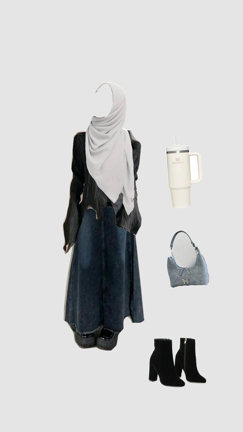 outfits for hijabis !! #flowy #hijabis #outfits #shuffle #y2k #grunge #flowyhijab Outfits Shuffle, Hijabi Outfit, Hijabi Outfits, Y2k Outfits, Y2k Grunge, Pins, Quick Saves