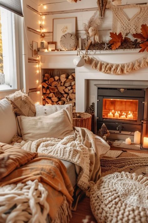 Fall Small Home Decor, Chic Fall Home Decor, Fall Home Interior, Fall Decorations Aesthetic, Fall Decor For Home, Cozy Lifestyle Aesthetic, Autumn Apartment Decor, Fall Home Decor Minimalist, Fall Aesthetic House