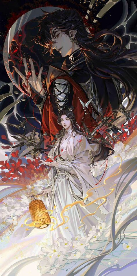 TGCF Wallpaper. Heaven Official's Blessing Demon Book, Ghost City, Heaven's Official Blessing, Anime Images, New Art, Anime Wallpaper, Anime Boy, Manga Anime, Art Reference