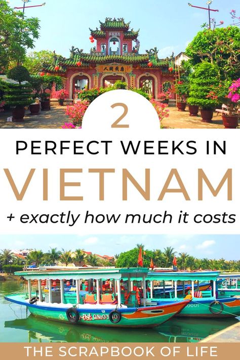 The Only 2 Weeks In Vietnam Itinerary You Will Need To Read + Breakdown Of Unbelievable Trip Costs! Hanoi Bucket List, Vietnam Itinerary 2 Weeks, Packing List Vietnam, 2 Weeks In Vietnam, Vietnam 2 Week Itinerary, Vietnam Trip Itinerary, Vietnam Places, Southeast Asia Itinerary, Vietnam Bucket List