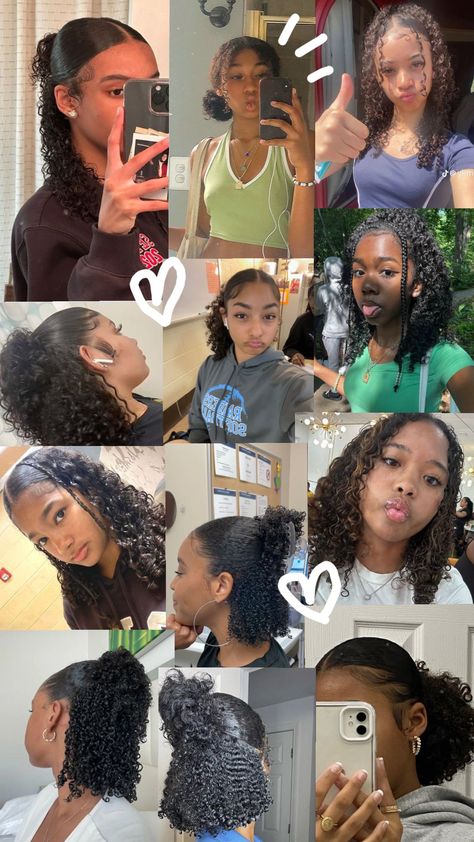 Hairstyles I love!!!🩷 #blackgurlmagic #hairinspo #ootd #selfcareaesthetic #preppy 💫🐚🧸 Protective Natural Hairstyles For Black Women Short Hair, Simple Easy Curly Hairstyles, Perm Hairstyles For Women Black, Curly Hairstyles For Black Women Type 4, Things To Do With Natural Hair, Cute Curly Hairstyles Y2k, Best Hairstyles For Picture Day, Zigzag Curly Hairstyles, Cute Curly Hairstyles For The Beach