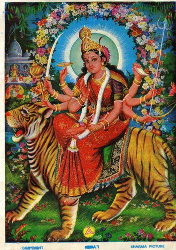 ambe maa | chamundamaa | Flickr Durga Ji, Durga Picture, Aadi Shakti, Durga Painting, Durga Images, Hindu Goddess, Litho Print, Devi Durga, Om Namah Shivaya