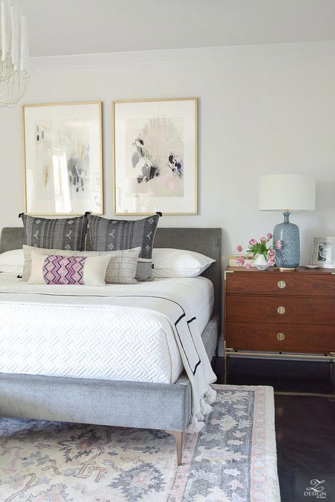 One Room Challenge – Master Bedroom Reveal #bedroomcolors Transitional Decor Bedroom, Interior Simple, Interior Design Minimalist, Painted Bedroom Furniture, Bedroom Reveal, Transitional Bedroom, One Room Challenge, Ideas Hogar, Room Challenge