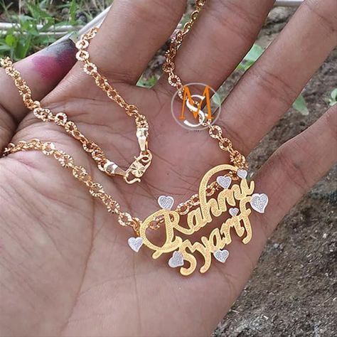 Names Necklace, Mangalsutra Design, Afghan Fashion, Mangalsutra Designs, Gold Pendant Jewelry, Jewelry Accessories Ideas, Accessories Ideas, Gold Earrings Designs, Gold Jewellery Design