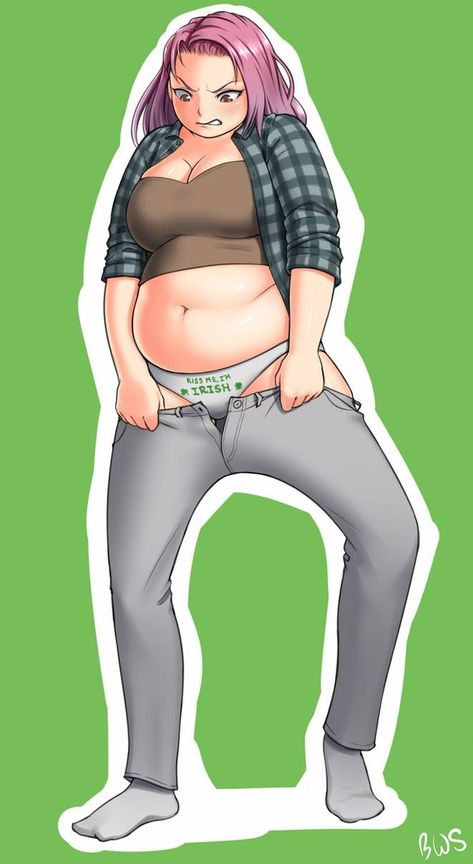 Fat Anime Characters, Fat Positive Art, Belly Pics, Belly Art, Fat Belly, Fat Art, The Ancient Magus Bride, Woman Drawing, Female Character Design