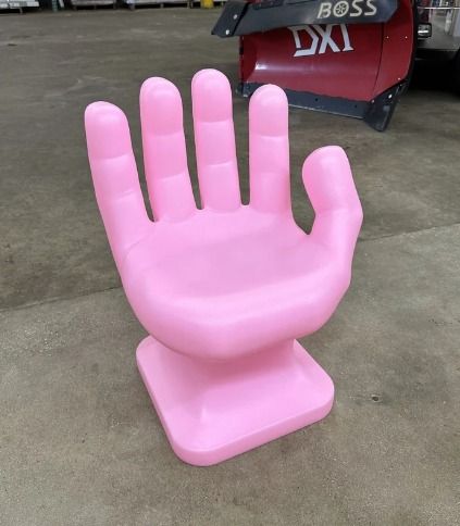 Hand Chair | Funky Chair Inspo | Etsy Finds | Living Room Hand Chair | Cute Eclectic Home Decor Idea Chair Ideas Living Room, Hand Shaped Chair, Apartment Decor Pink, Funky Desks, Pink Apartment Decor, Pink Apartment, Hand Chair, Funky Chairs, Cool Room Decor