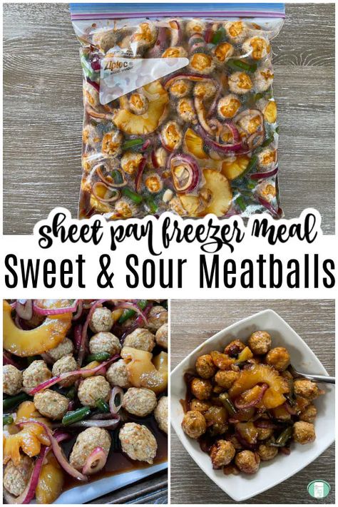 Meatballs Freezer, Freezer Bag Meals, Pregnancy Freezer Meals, Sweet Sour Meatballs, Freezer Meatballs, Cooking Frozen Meatballs, Beef Freezer Meals, Meatball Dinner, Freezer Dinners