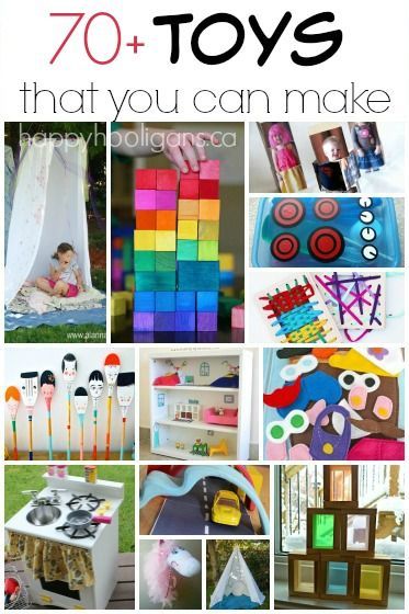 70+ Homemade Toys to Make for Kids - dozens of DIY toys to make for the kids for Christmas (or birthdays) - Happy Hooligans Toys To Make For Kids, Toys To Make, Diy Kids Toys, Homemade Toys, Toddler Snacks, Baby Diy, Easy Kids, Diy Dollhouse, Diy Toys