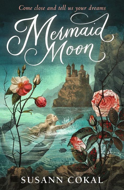 Mermaid Moon von Susann Cokal Mermaid Moon, Cast A Spell, Book Cover Illustration, Fantasy Books To Read, Beautiful Book Covers, Recommended Books To Read, Big Book, A Mermaid, Book Nooks