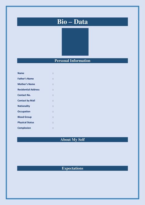 Here is the Preview of Marriage Bio- Data Word Format Bio-data Format download Link for ... Read moreMarriage Bio- Data Word Format The post Marriage Bio- Data Word Format appeared first on TechGuruPlus.com. Bio Data For Marriage, Mahakal Shiva, Bio Data, Blood Groups, Photos Background, Masters In Business Administration, Excel Tutorials, Youtube Channel Art, Word File