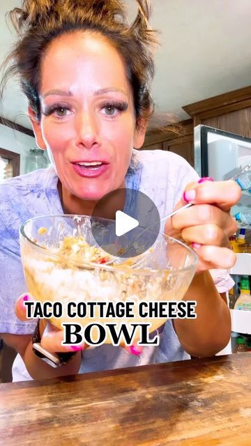 Tonya Spanglo on Instagram: "Today’s COTTAGE CHEESE BOWL #lunch #foodie #healthyfood #weightlossjourney #eat #food #foodblogger #healthylifestyle #healthyrecipes #easy #mealprep #cottagecheese #easyrecipes #weightloss" Taco Bowl With Cottage Cheese, Cottage Cheese And Taco Meat, Taco Cottage Cheese Bowl Recipes, Chicken Taco Cottage Cheese Bowl, Cottage Cheese Blt Bowl, Tonya Spanglo Cottage Cheese, Tonya Spanglo Recipes, Cottage Cheese Lunch Bowl, Cottage Cheese Taco Bowl