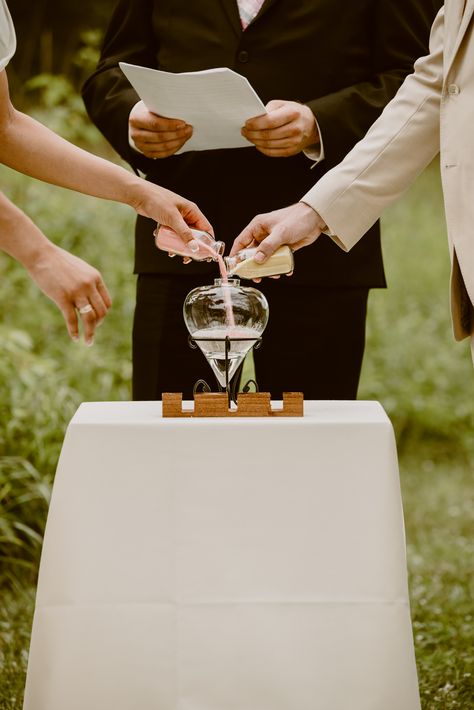 Sand ceremony wedding boho chic outside wildflower preserve Combining Sand Wedding, Sand Mixing Wedding Unity Ceremony, Unique Unity Ceremony Ideas Christian, Sand Pouring Wedding Unity Ceremony, Wedding Sand Ceremony Ideas, Sand Wedding Unity, Wedding Ceremony Ideas Unity, Sand Wedding Ceremony, Wedding Boho Chic