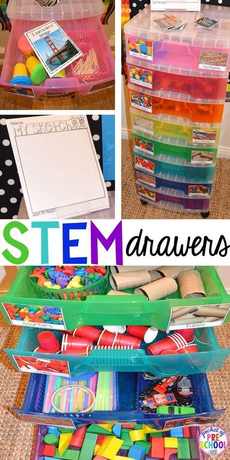 Small Classroom, Stem Bins, Kindergarten Stem, Steam Ideas, Preschool Stem, Teaching Stem, Stem Classroom, Sketch Paper, Kindergarten Science