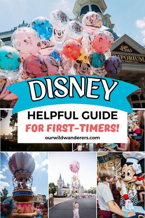 Disney World for First-Timers: Tips & Resources Disney Vacation Surprise, Disney World Must Do, Disney Tips And Tricks, Tips For Disney World, Disney World Backpack, Disney World Itinerary, Disney World Guide, Florida Family Vacation, Disney World Tips