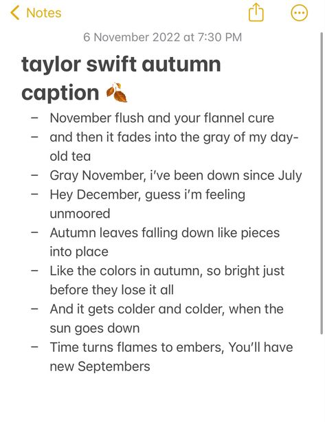 Cute Taylor Swift Captions, Taylor Swift Fall Instagram Captions, Taylor Swift Bios Ideas, Taylor Swift Winter Captions, Autumn Username Ideas, Taylor Swift Fall Captions, Swiftie Username Ideas, Taylor Swift Ig Captions, Taylor Swift Usernames