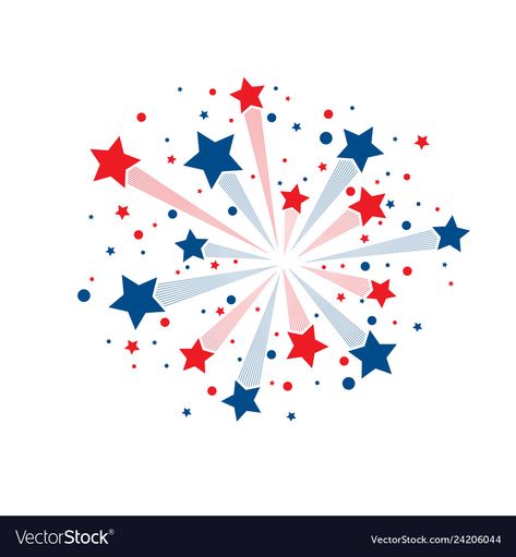 Stars fireworks background Royalty Free Vector Image Noah Crafts, Fireworks Clipart, Summer Fireworks, Fireworks Background, Jobs In Art, Sun Logo, Hand Embroidery Pattern, Summer Sports, Abstract Images